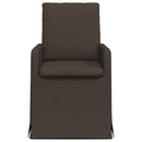 vidaXL Étkező Székek 2 pcs Sötétszürke 57 x 67 x 98 cm Vászon