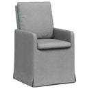 vidaXL Étkező Székek 2 pcs Világosszürke 57 x 67 x 98 cm szövet