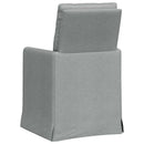 vidaXL Étkező Székek 2 pcs Világosszürke 57 x 67 x 98 cm szövet