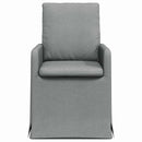 vidaXL Étkező Székek 2 pcs Világosszürke 57 x 67 x 98 cm szövet
