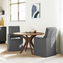 vidaXL Étkező Székek 2 pcs Sötétszürke 57 x 67 x 98 cm szövet