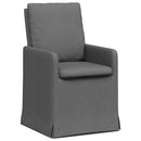vidaXL Étkező Székek 2 pcs Sötétszürke 57 x 67 x 98 cm szövet