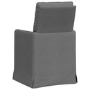 vidaXL Étkező Székek 2 pcs Sötétszürke 57 x 67 x 98 cm szövet