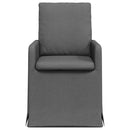 vidaXL Étkező Székek 2 pcs Sötétszürke 57 x 67 x 98 cm szövet