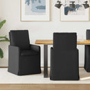 vidaXL Étkező Székek 2 pcs Fekete 57 x 67 x 98 cm szövet