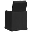 vidaXL Étkező Székek 2 pcs Fekete 57 x 67 x 98 cm szövet