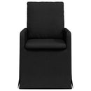vidaXL Étkező Székek 2 pcs Fekete 57 x 67 x 98 cm szövet