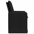 vidaXL Étkező Székek 2 pcs Fekete 57 x 67 x 98 cm szövet