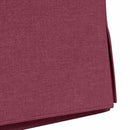 vidaXL Étkező Székek 2 pcs bordó 57 x 67 x 98 cm szövet