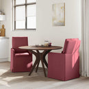 vidaXL Étkező Székek 2 pcs bordó 57 x 67 x 98 cm szövet
