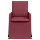 vidaXL Étkező Székek 2 pcs bordó 57 x 67 x 98 cm szövet