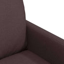 vidaXL Étkező Székek 2 pcs sötétbarna 57 x 67 x 98 cm szövet