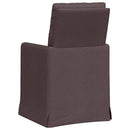 vidaXL Étkező Székek 2 pcs sötétbarna 57 x 67 x 98 cm szövet
