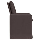 vidaXL Étkező Székek 2 pcs sötétbarna 57 x 67 x 98 cm szövet