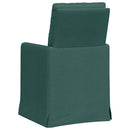 vidaXL Étkező Székek 2 pcs Sötétzöld 57 x 67 x 98 cm szövet