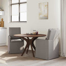 vidaXL Étkező Székek 2 pcs Tópszínű 57 x 67 x 98 cm szövet
