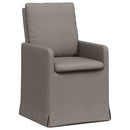 vidaXL Étkező Székek 2 pcs Tópszínű 57 x 67 x 98 cm szövet