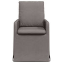 vidaXL Étkező Székek 2 pcs Tópszínű 57 x 67 x 98 cm szövet