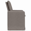 vidaXL Étkező Székek 2 pcs Tópszínű 57 x 67 x 98 cm szövet