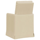 vidaXL Étkező Székek 2 pcs Krém 57 x 67 x 98 cm szövet