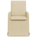 vidaXL Étkező Székek 2 pcs Krém 57 x 67 x 98 cm szövet