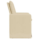 vidaXL Étkező Székek 2 pcs Krém 57 x 67 x 98 cm szövet