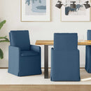 vidaXL Étkező Székek 2 pcs Kék 57 x 67 x 98 cm szövet