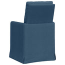 vidaXL Étkező Székek 2 pcs Kék 57 x 67 x 98 cm szövet