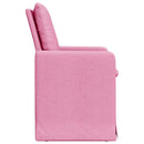 vidaXL Étkező Székek 2 pcs Rózsaszín 57 x 67 x 98 cm szövet