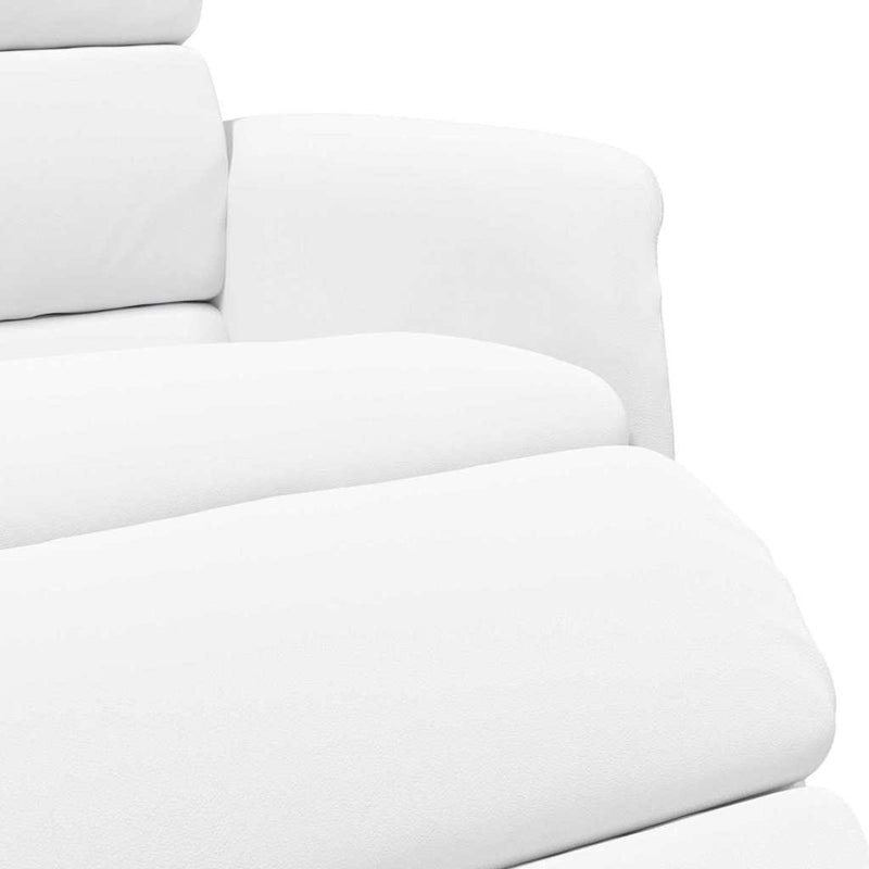 vidaXL Fotel ágy Fehér 71 x 98 x 106 cm Műbőr