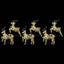 vidaXL LED rénszarvasok 180 LED-del 6 pcs Többszínű PET