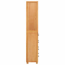 vidaXL Tároló bútor készlet fiókkal 2 db Természetes 80 x 35 x 185 cm