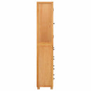 vidaXL Tároló bútor készlet fiókkal 2 db Természetes 80 x 35 x 185 cm