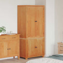 vidaXL Tároló bútor készlet 2 db Barna 80 x 50 x 180 cm Tömör Tölgyfa