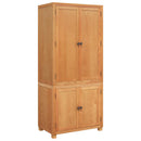 vidaXL Tároló bútor készlet 2 db Barna 80 x 50 x 180 cm Tömör Tölgyfa