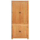 vidaXL Tároló bútor készlet 2 db Barna 80 x 50 x 180 cm Tömör Tölgyfa
