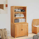 vidaXL Tároló bútor készlet 2 db Barna 80 x 50 x 160 cm Tömör Tölgyfa