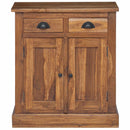 vidaXL Tárolószekrény fiókkal Természetes 65 x 30 x 75 cm Tömör Teakfa