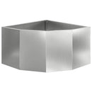 vidaXL Sarok Virágtartó Ezüst 60 x 60 x 35 cm Horganyzott acél