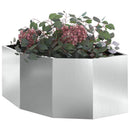 vidaXL Sarok Virágtartó Ezüst 60 x 60 x 35 cm Horganyzott acél