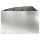 vidaXL Sarok Virágtartó Ezüst 60 x 60 x 35 cm Horganyzott acél