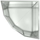 vidaXL Sarok Virágtartó Ezüst 60 x 60 x 35 cm Horganyzott acél