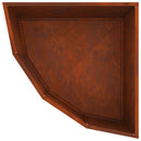 vidaXL Sarok Virágtartó Rozsdás 60 x 60 x 35 cm időjárásálló acél