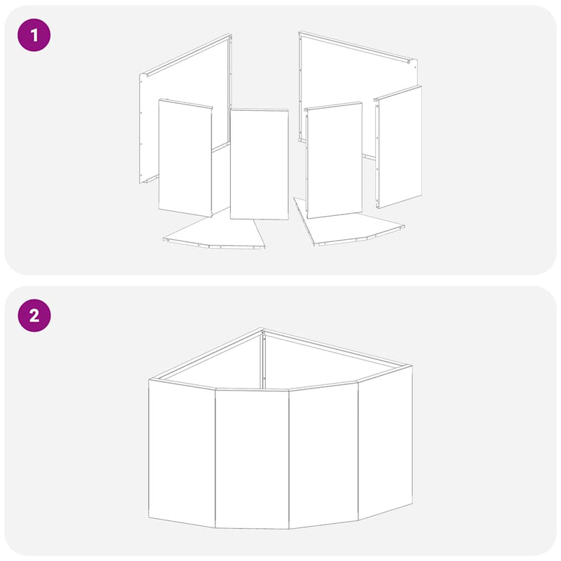 vidaXL Sarok Virágtartó Ezüst 45 x 45 x 35 cm Rozsdamentes acél