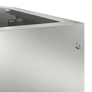 vidaXL Sarok Virágtartó Ezüst 45 x 45 x 35 cm Horganyzott acél