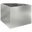 vidaXL Sarok Virágtartó Ezüst 45 x 45 x 35 cm Horganyzott acél