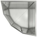 vidaXL Sarok Virágtartó Ezüst 45 x 45 x 35 cm Horganyzott acél