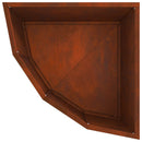 vidaXL Sarok Virágtartó Rozsdás 45 x 45 x 35 cm időjárásálló acél