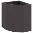 vidaXL Sarok Virágtartó Fekete 30 x 30 x 35 cm Acél