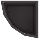 vidaXL Sarok Virágtartó Fekete 30 x 30 x 35 cm Acél